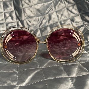 Chloe sunglasses rose colored